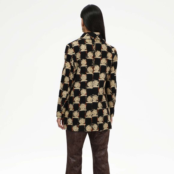 Cider Checker Embroidered Blazer - Picture 2 of 3